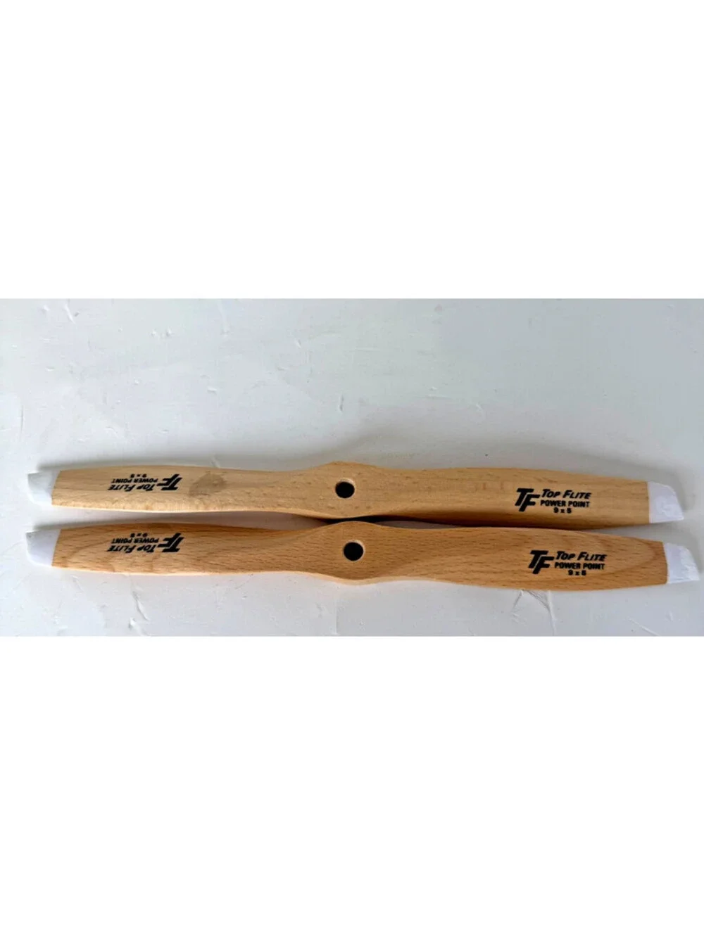 Top Flite 9x5 Power Point Wood Propeller RC Model Airplane Set of 2 New